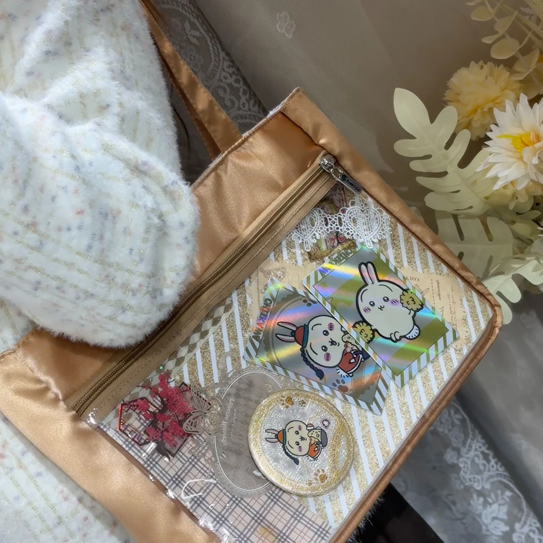 斯莫尔原创绸缎痛061文艺风卡通仙女风绸缎痛ins风轻便百搭单肩