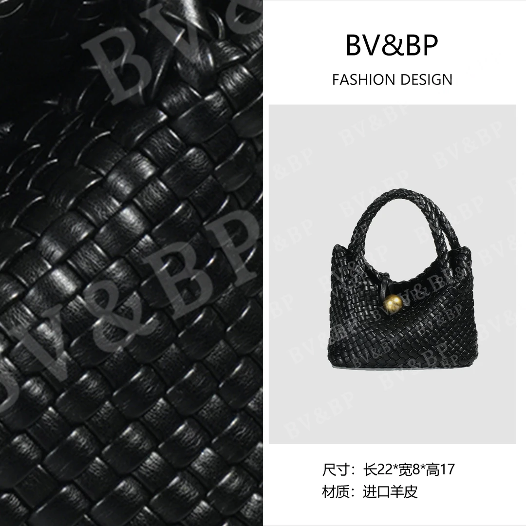 BV&BP· 原创设计 真皮高定手提单肩包  BV1971-黑色