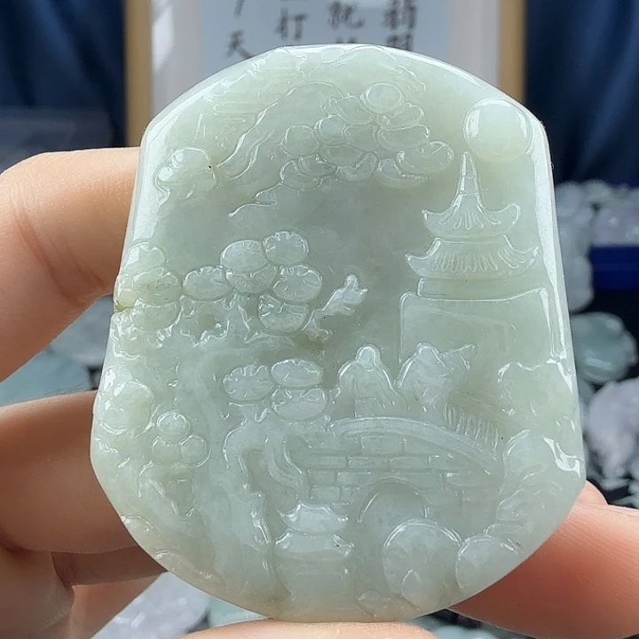 翡翠未镶嵌颈饰翡翠