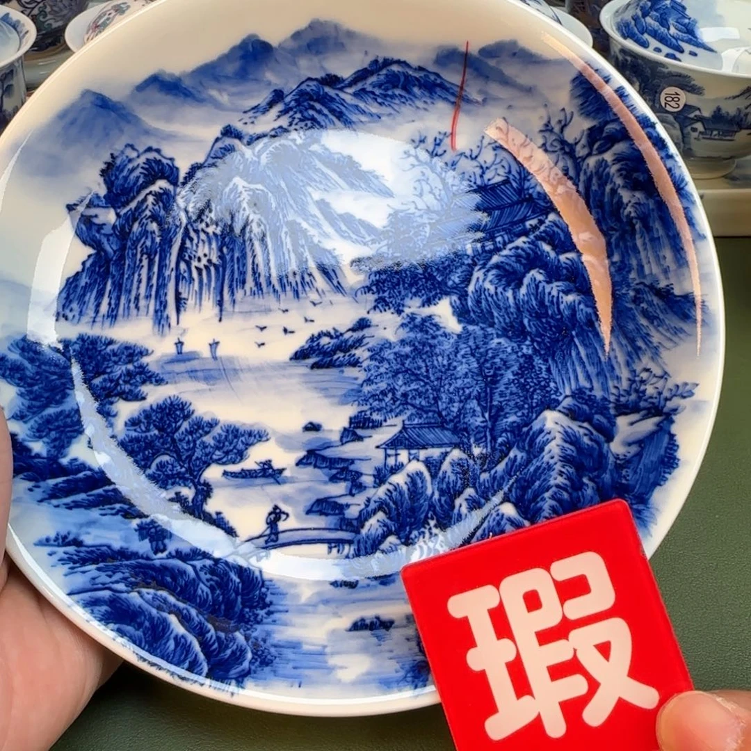 纯手工纯手绘茶具石头262开片