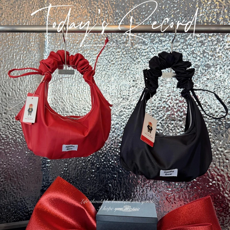 2025小众新款云朵褶皱单肩斜挎腋下饺子手提包(年前少量定制外单)