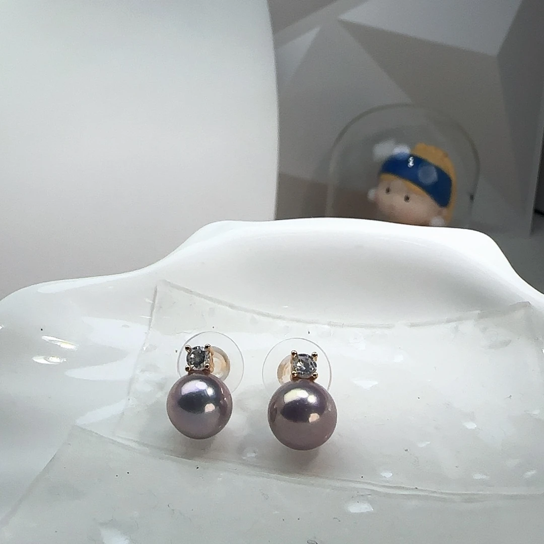 未镶嵌淡水珍珠耳饰