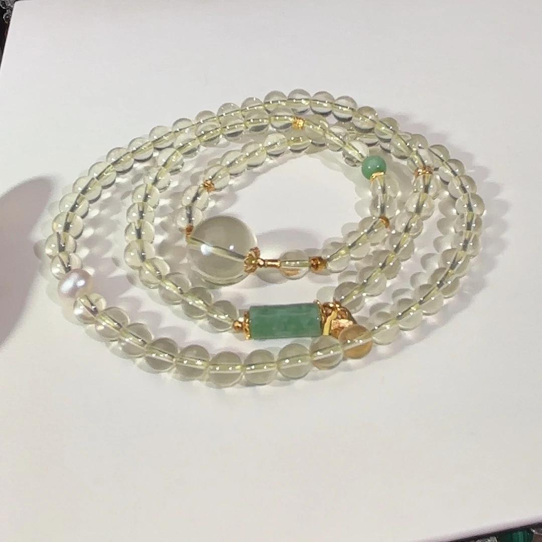 水晶未镶嵌手链黄水晶