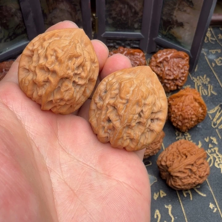 文玩核桃吊坠野核珊瑚樽36