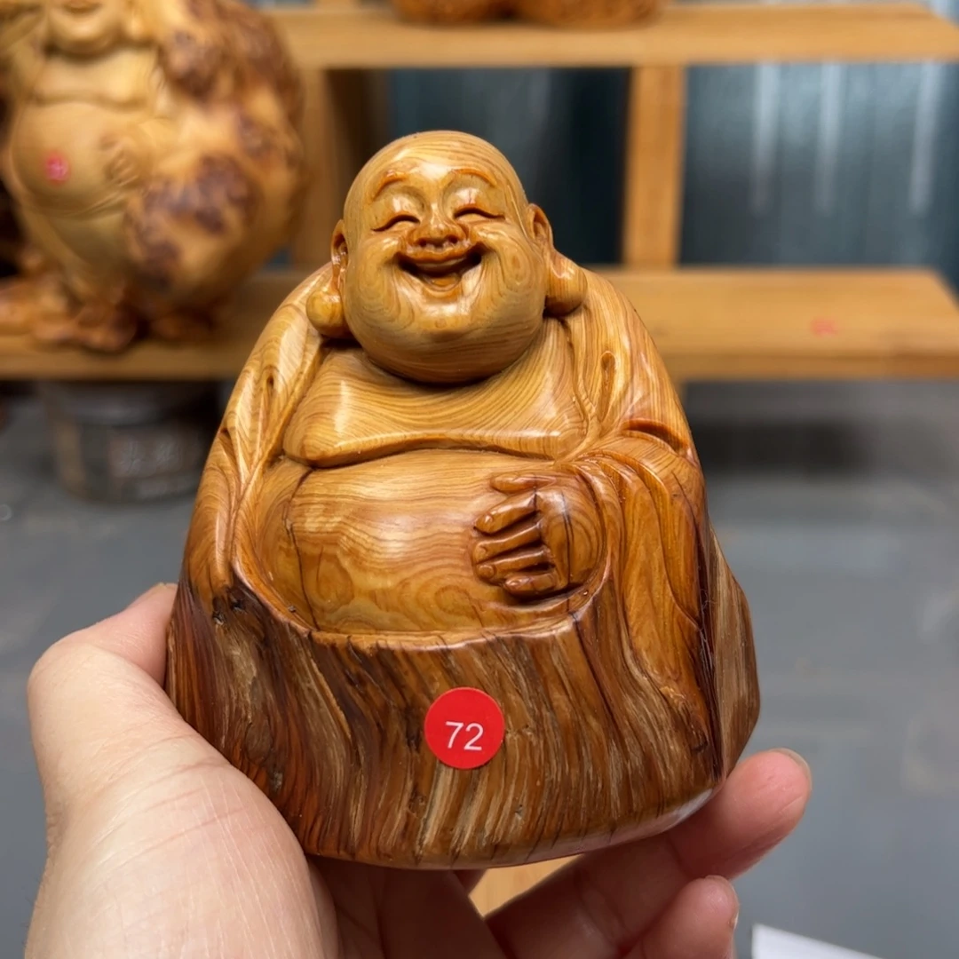 山***家木崖柏木摆件手把件，