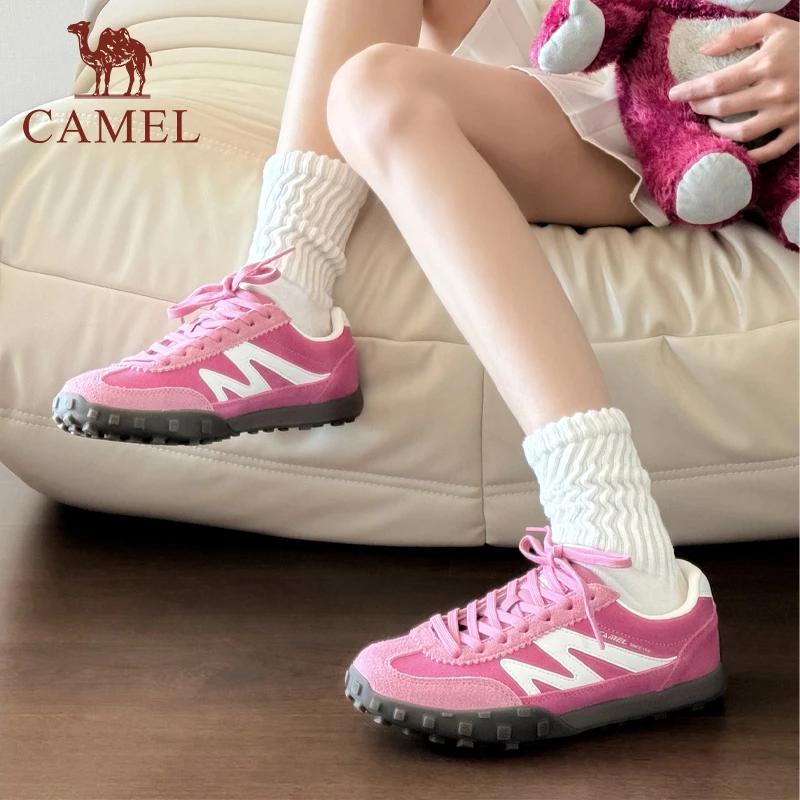 流光风骆驼山海德训鞋樱花粉户外女鞋男鞋板鞋休闲情侣运动爬山鞋