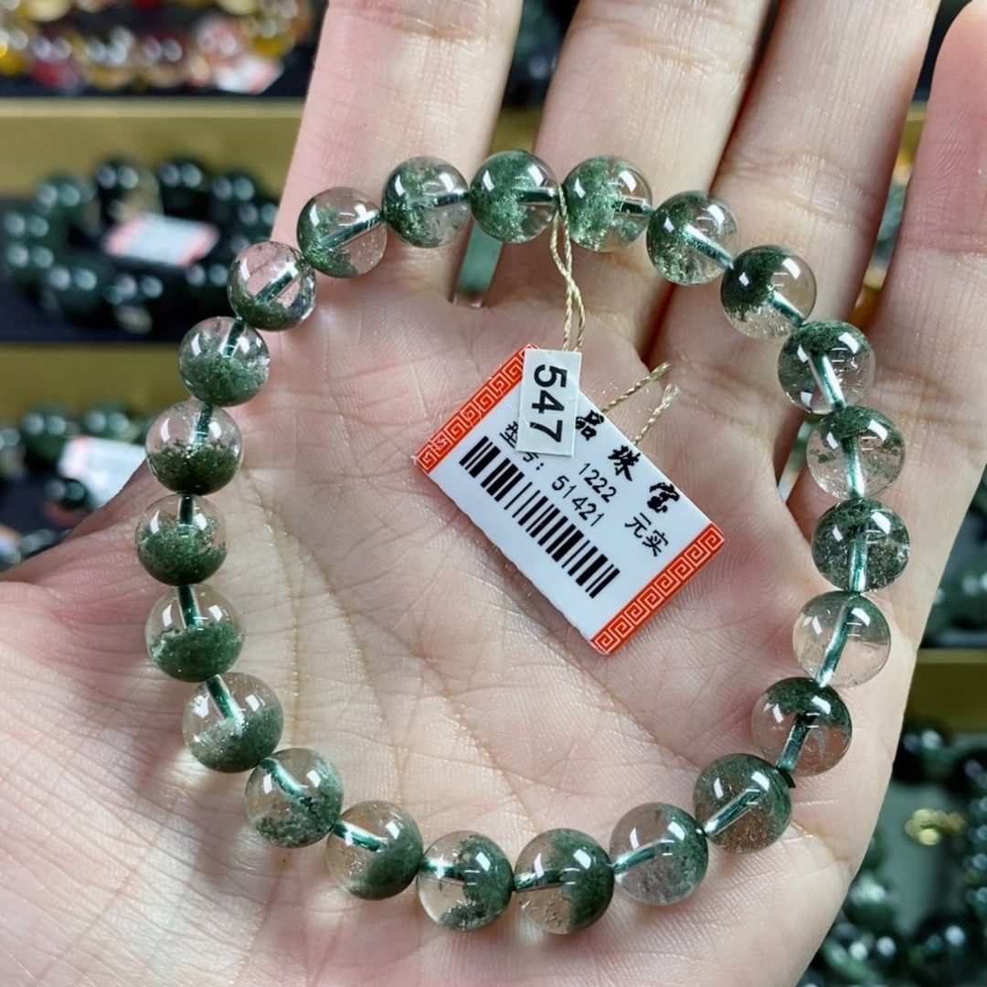 水晶手串未镶嵌筱*贝绿幽灵51421