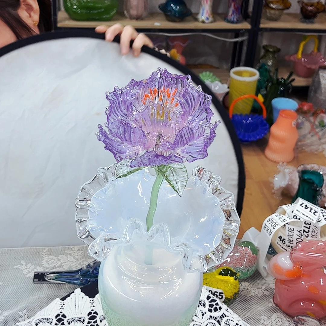 牡丹 家悦琉璃工艺品