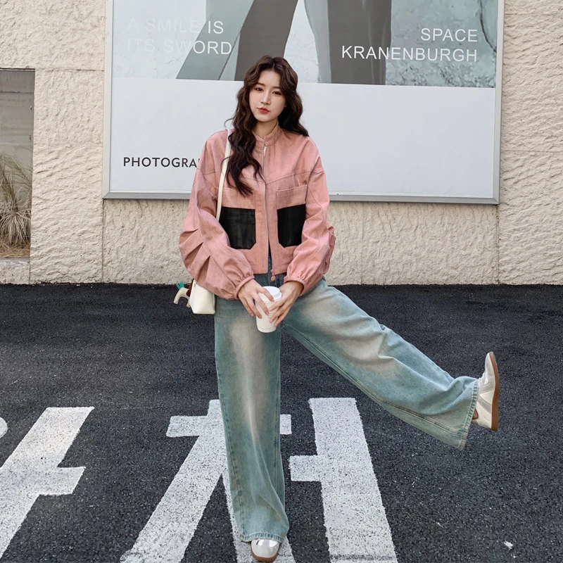 甜酷设计感短款外套2025春秋新款小众盐系ins风氛围感韩系夹克潮