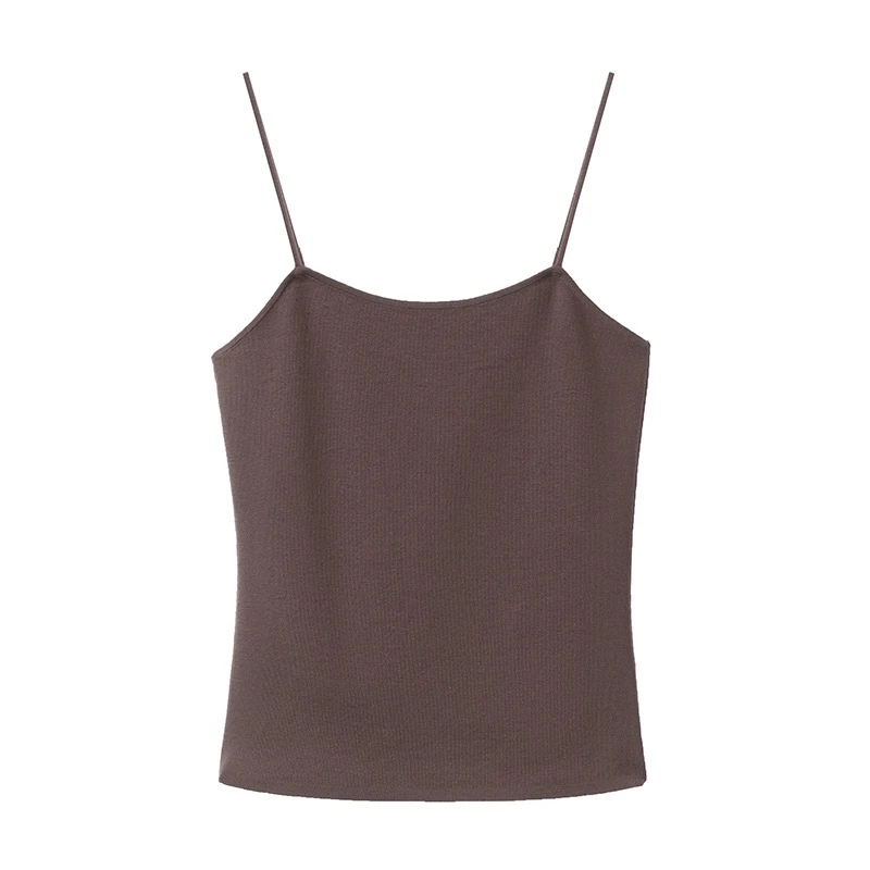 艾诺丝2025年夏季新款时尚百搭弹力吊带内搭上衣女8110