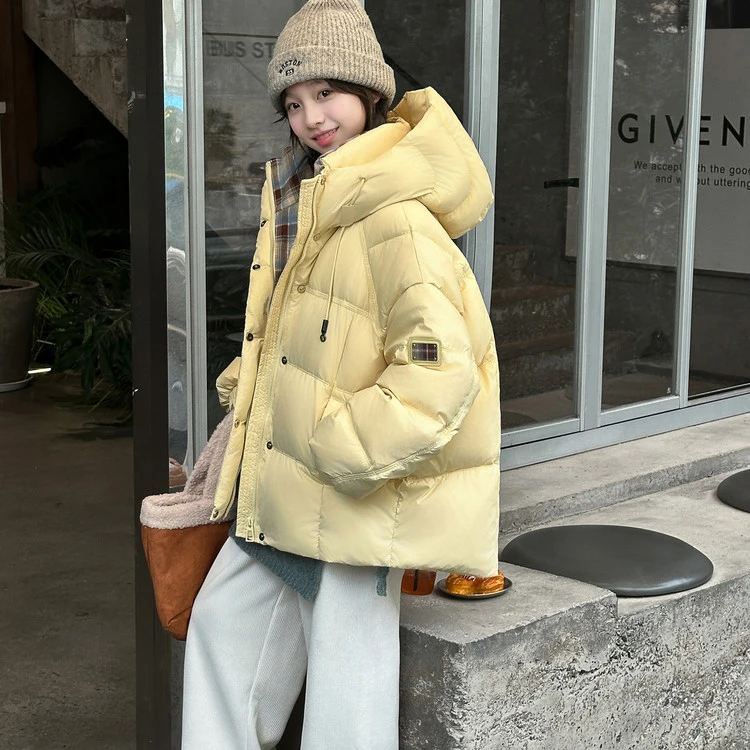 中大童8-15岁女棉服2025网红流行棉服女童款冬季外套儿童棉衣新款