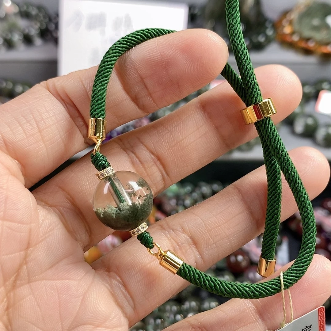 手链水晶未镶嵌绿幽灵手绳55101