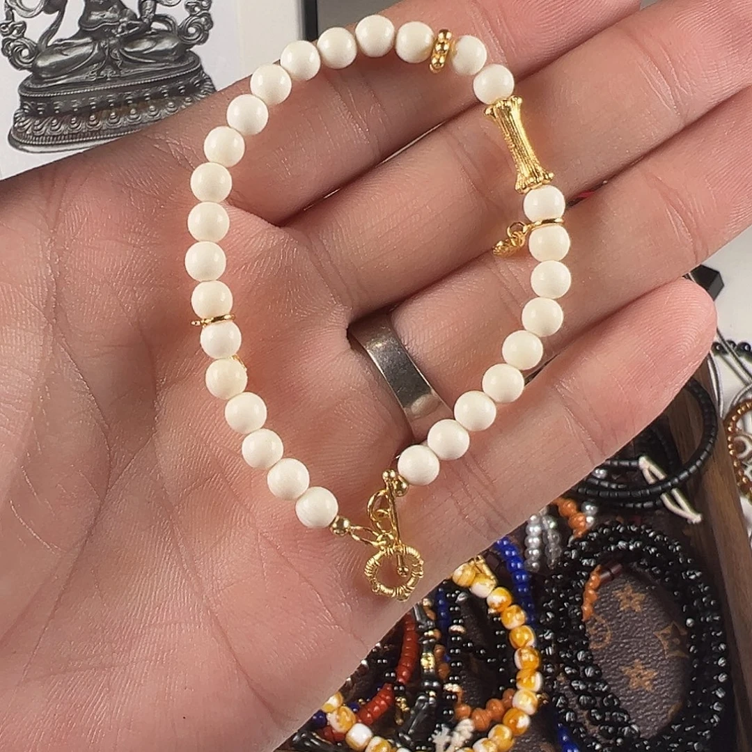 猛犸象牙手串/手链/手镯溜达玩溜达玩