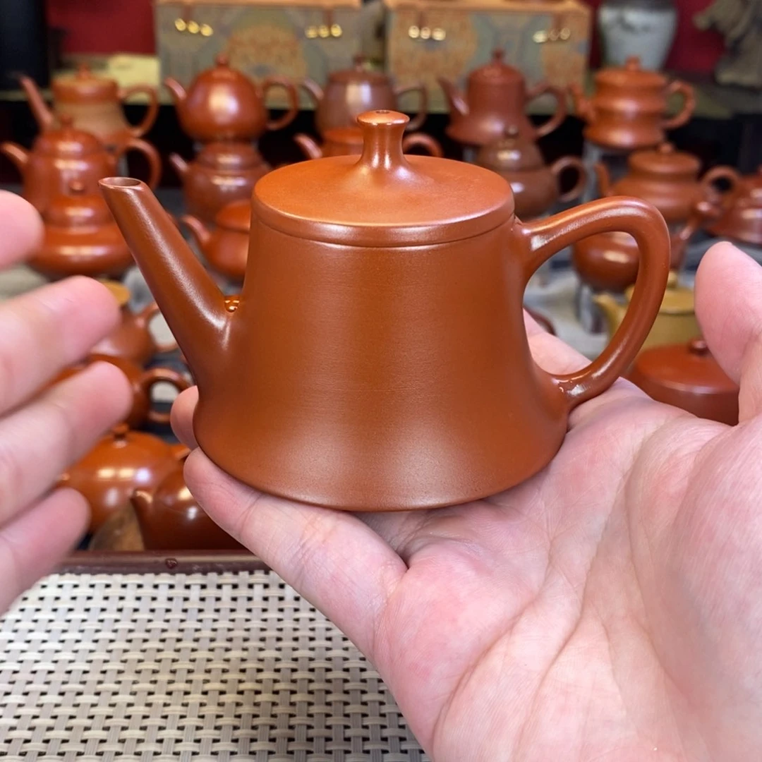 茶壶红泥潮州手拉壶手拉壶