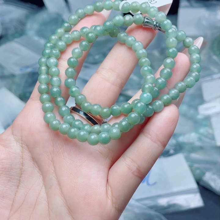 未镶嵌定制翡翠珠串