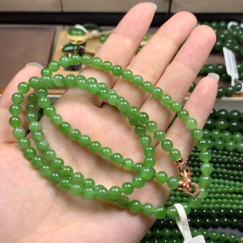 【闪购商品】颈饰未镶嵌和田玉（碧玉）璐***妈6m