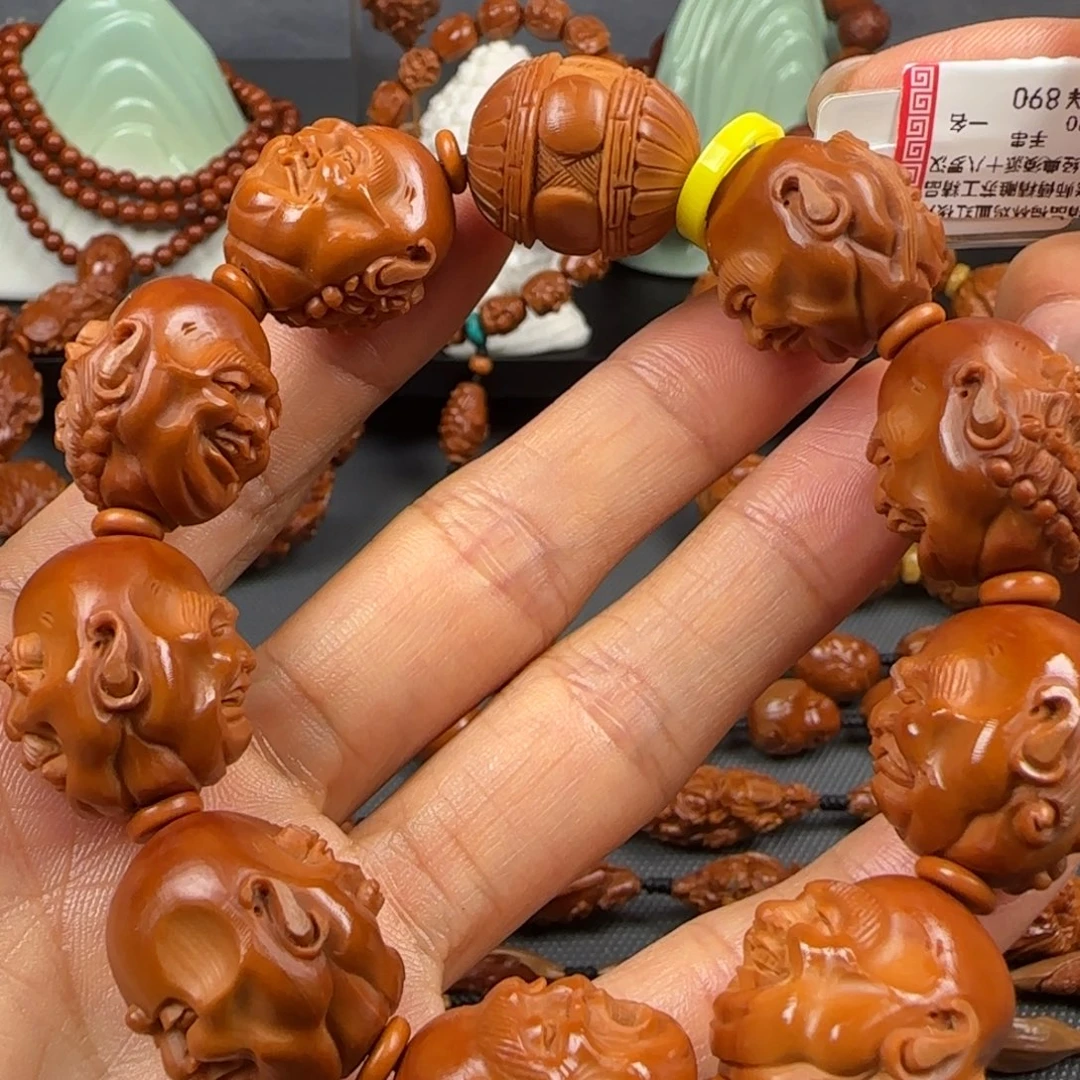 双***客吊坠橄榄核油核须派18罗汉