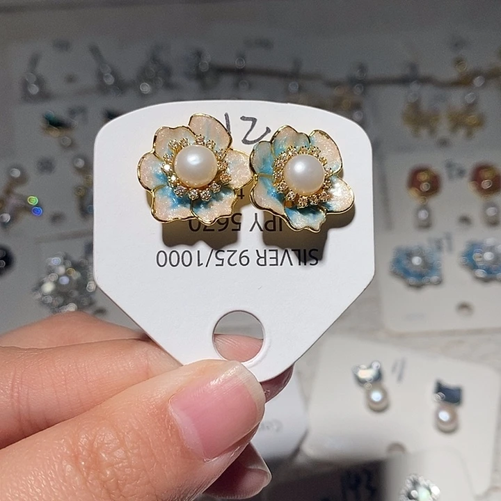 未镶嵌淡水珍珠耳饰