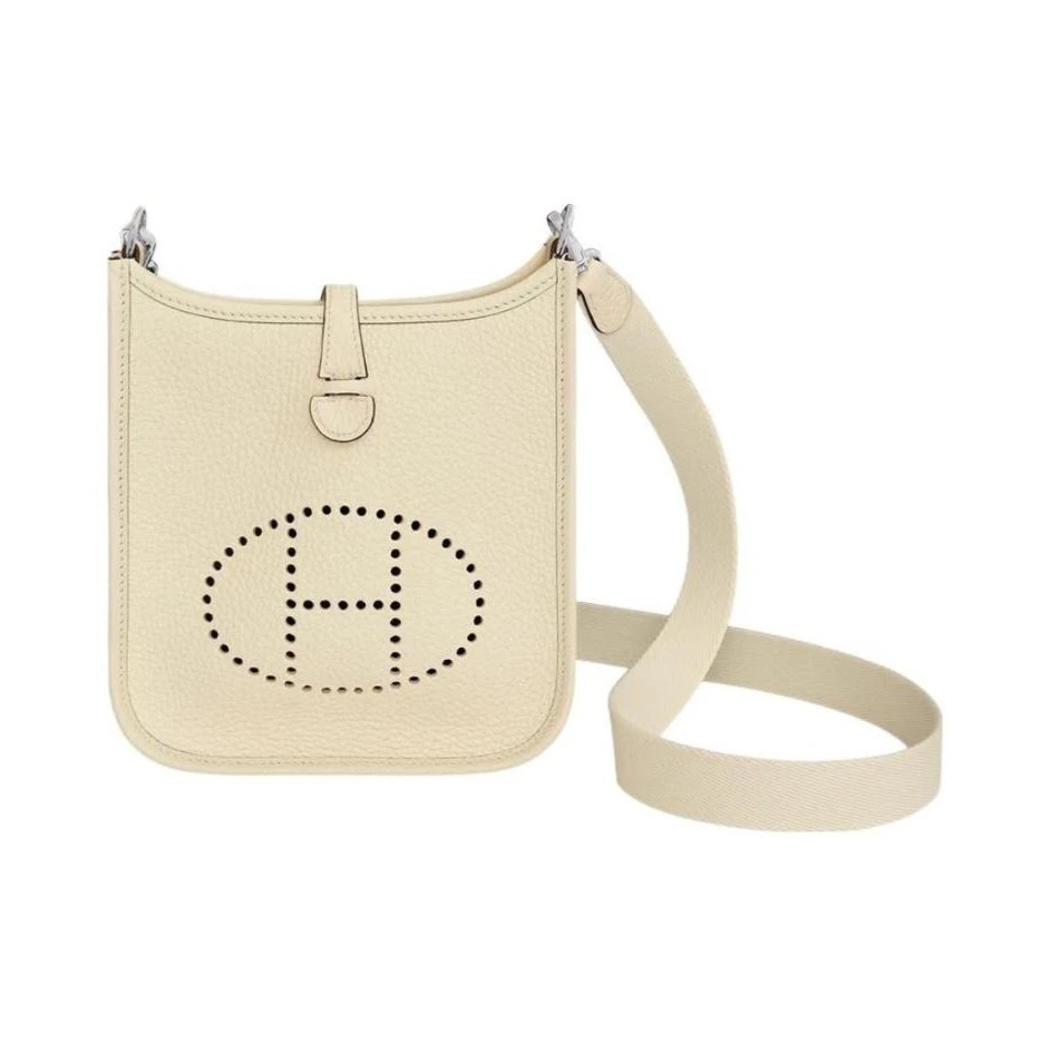 99新 Hermes/爱马仕 云朵奢品/爱马仕 伊芙琳白色/98新