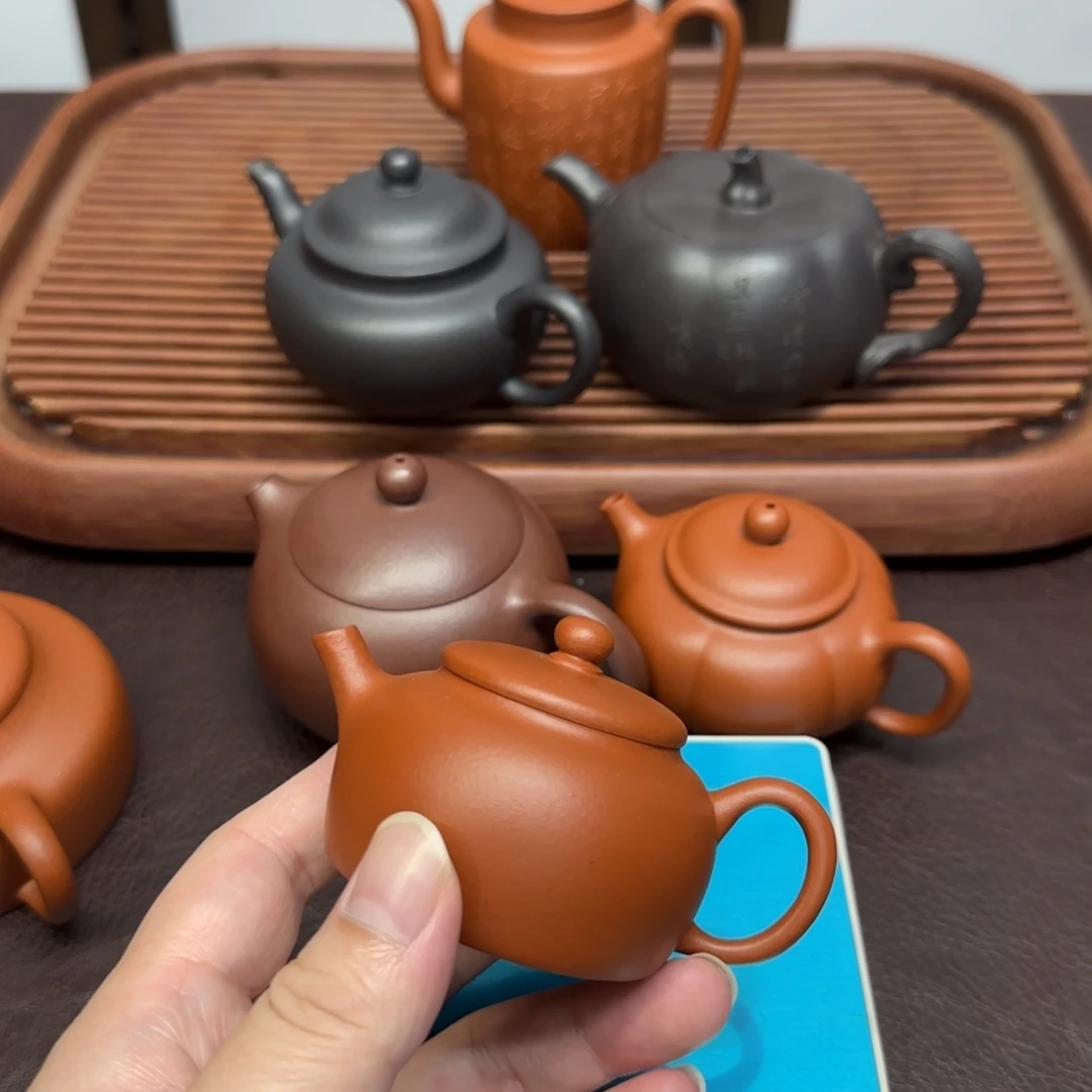 6***8茶壶紫砂红朱泥小酌古