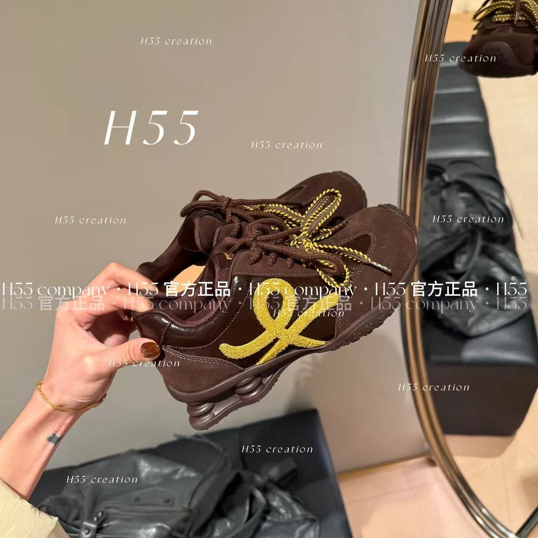 H55-曼城异想｜流体美学气囊立柱阿甘鞋5cm51-2853【M】