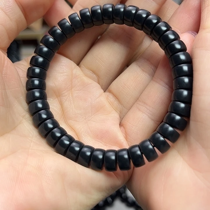 和田玉（墨玉）未镶嵌项圈卡9精工药片