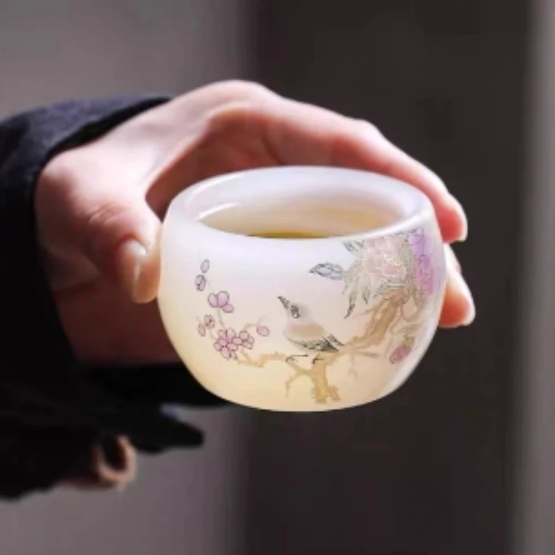 DD-E801-喜上眉梢琉璃杯SX