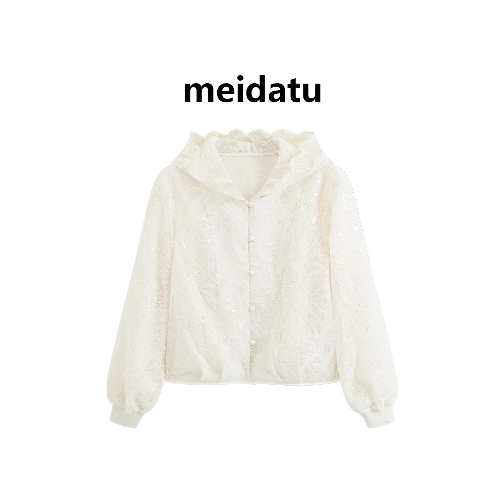 （破价款）重工蕾丝刺绣提花外套（小个子版）CK669-27