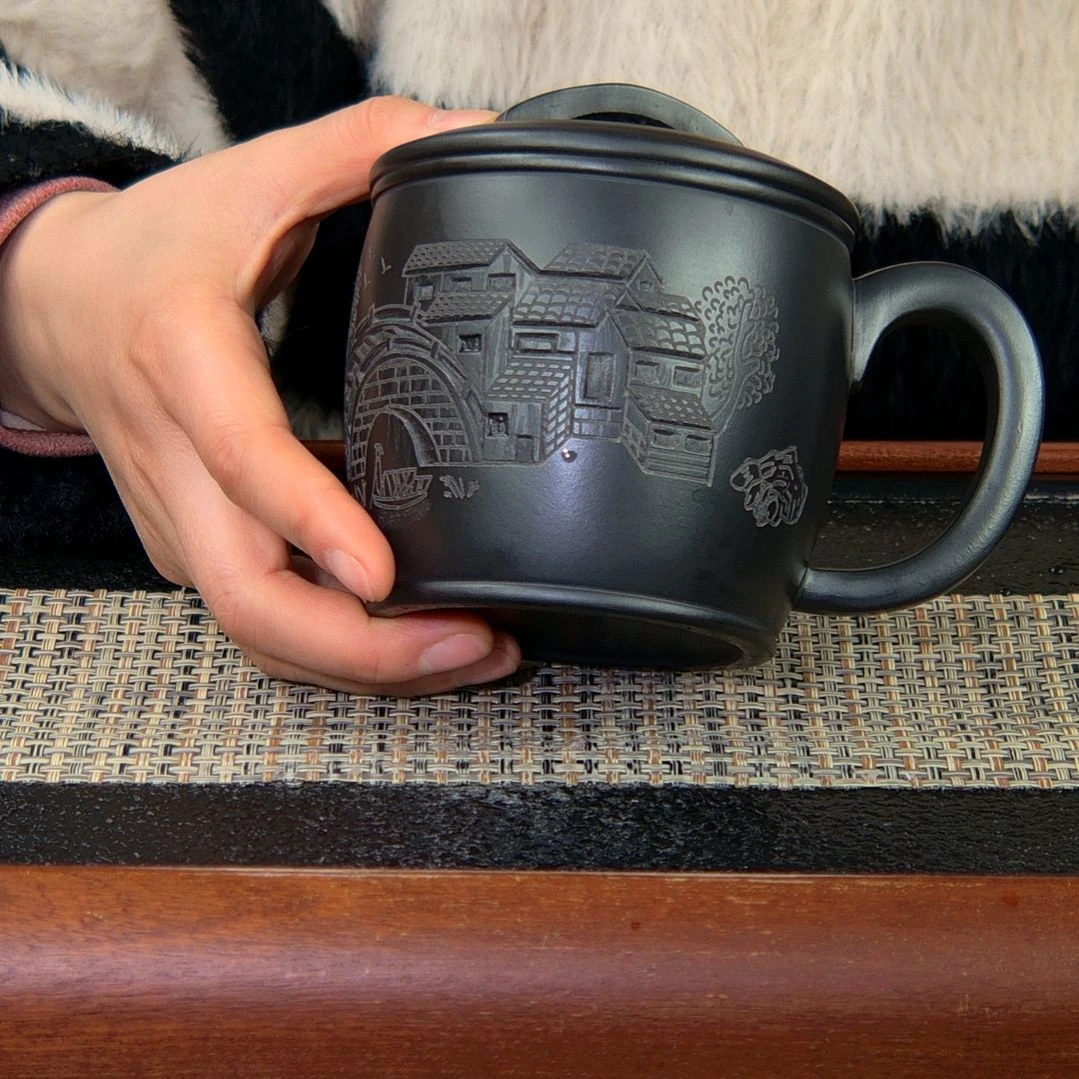 【闪购商品】绿泥茶杯高货放漏