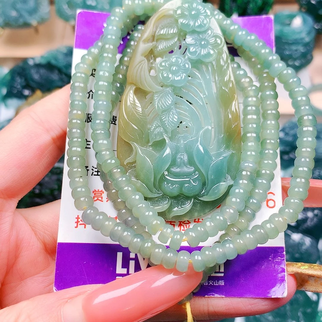 【闪购商品】颈饰未镶嵌翡翠纯天然A货翡翠