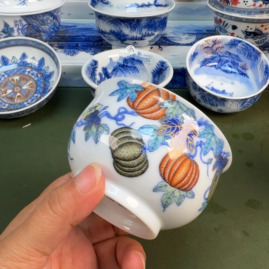 景德镇纯手绘茶具圆圆254