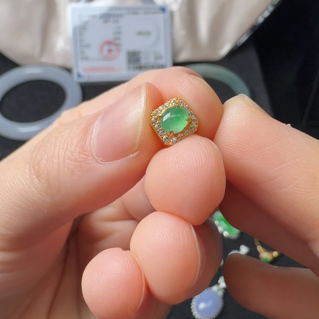 翡翠银S925镶嵌手链