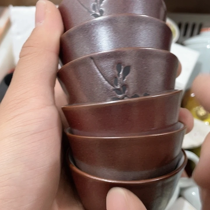 陶瓷茶具全部清清完回家过年