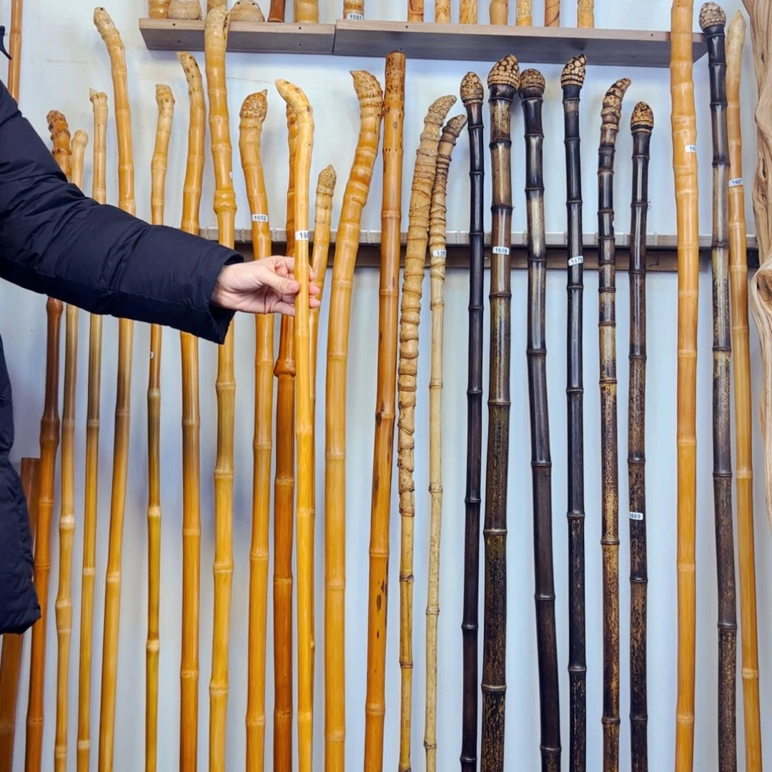 姚1660玉竹竹杖登山杖手持拐棍