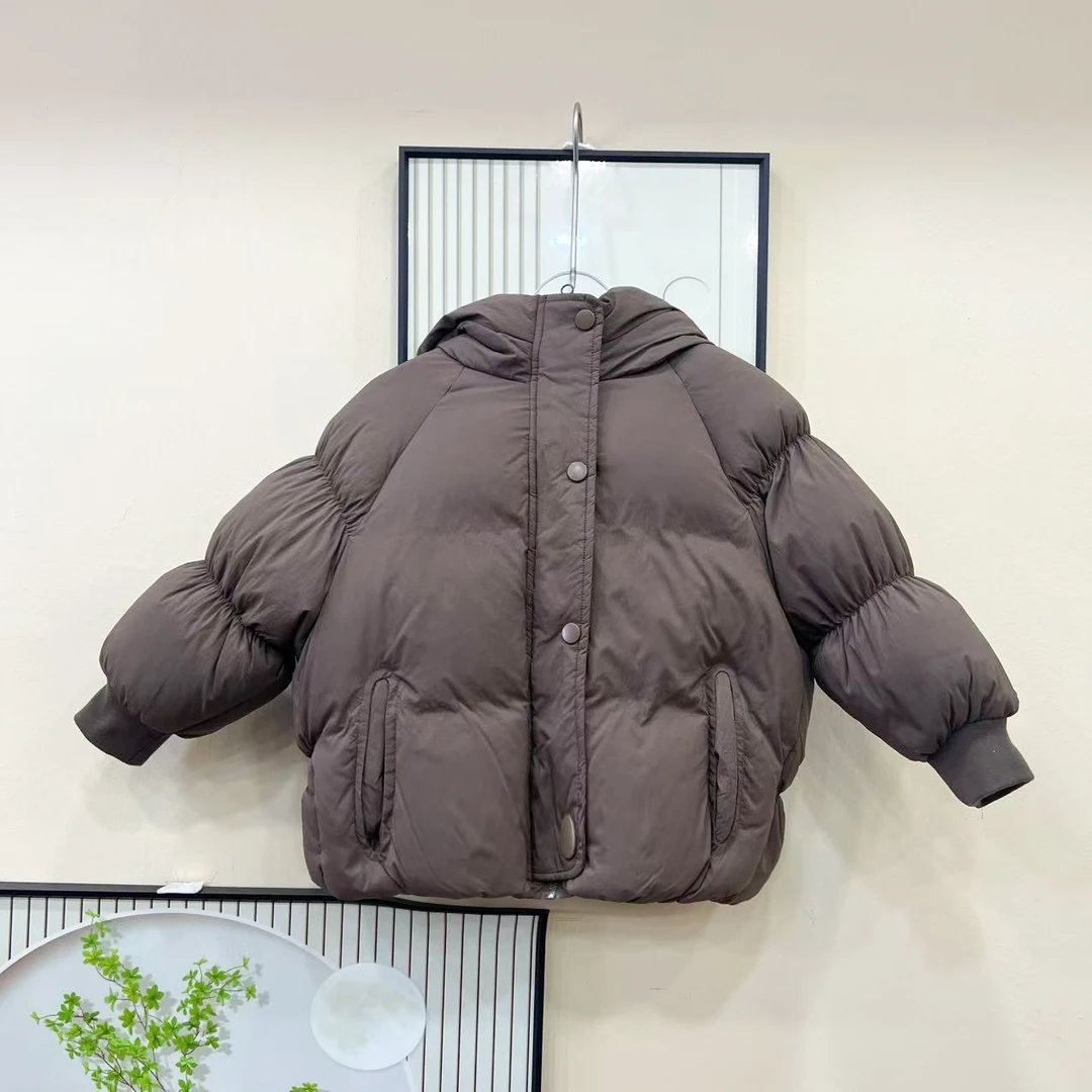 2024冬季新款90白鸭绒儿童时尚羽绒服新款连帽韩版保暖羽绒外套