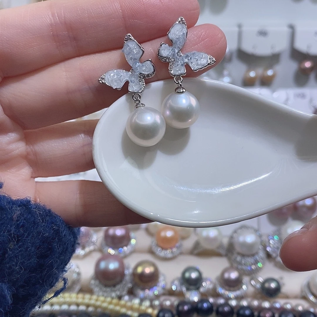 耳饰未镶嵌淡水珍珠w11