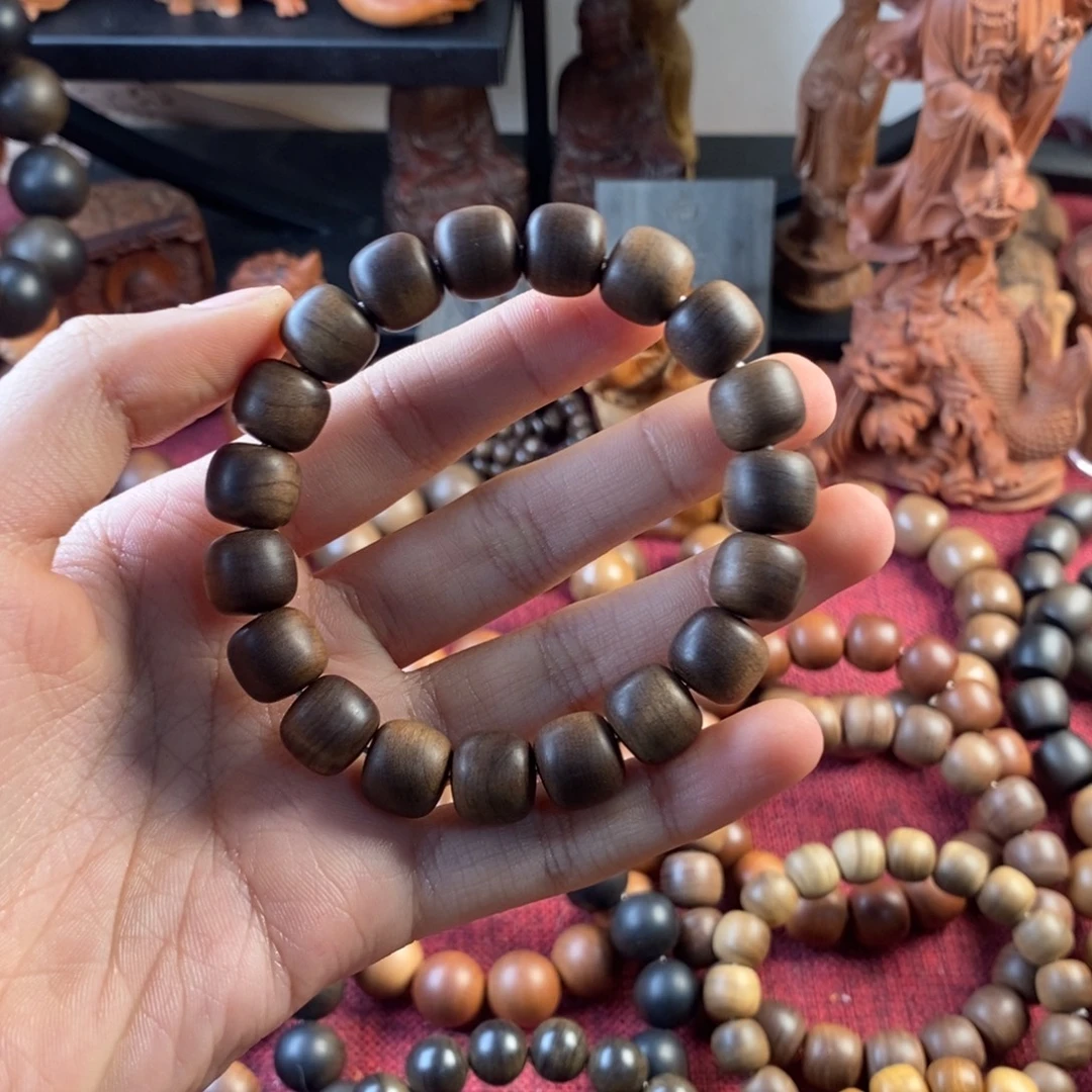你***要檀香木手串/手链老山檀奶香黑肉老型1.0*1.1