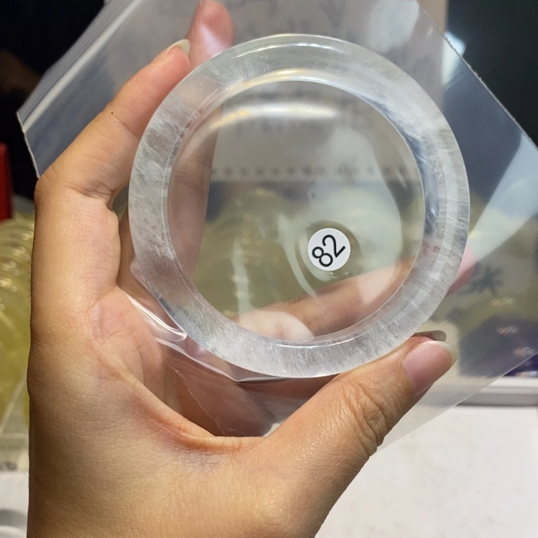 水晶手镯未镶嵌陈***糖手镯60
