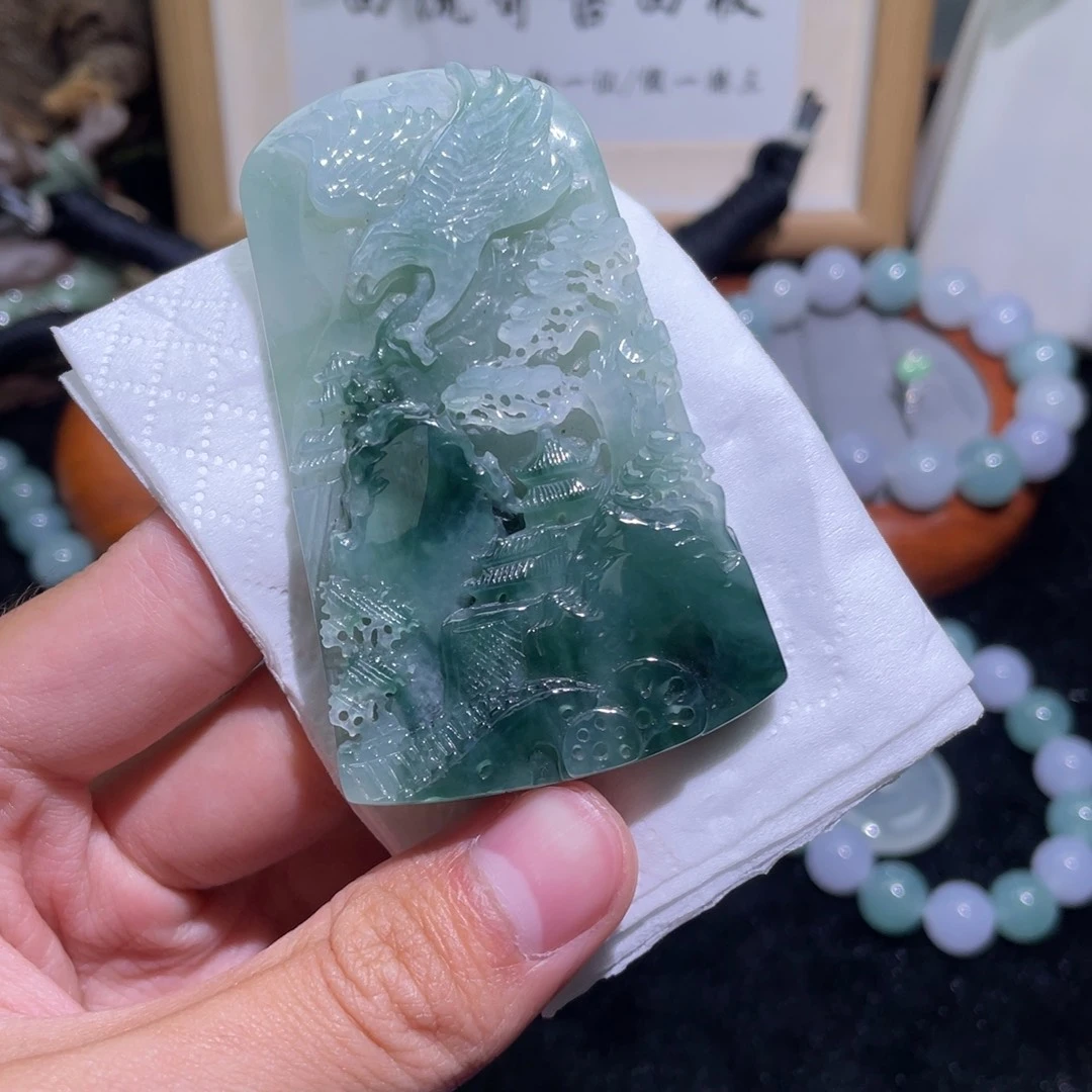 颈饰未镶嵌翡翠吊坠34