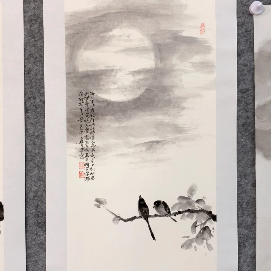 国画花鸟作品写意