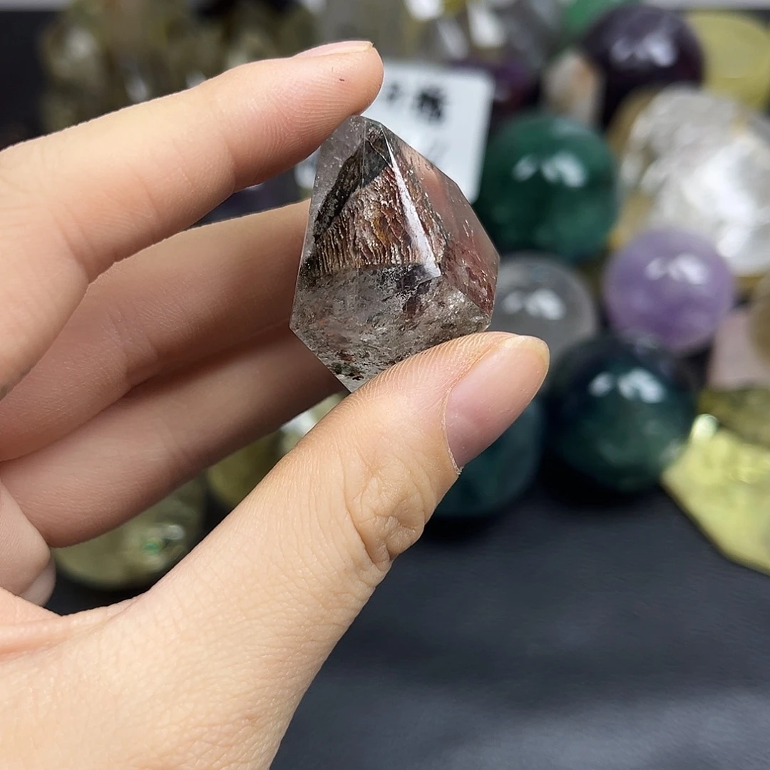珠宝半成品紫晶未镶嵌388水晶石