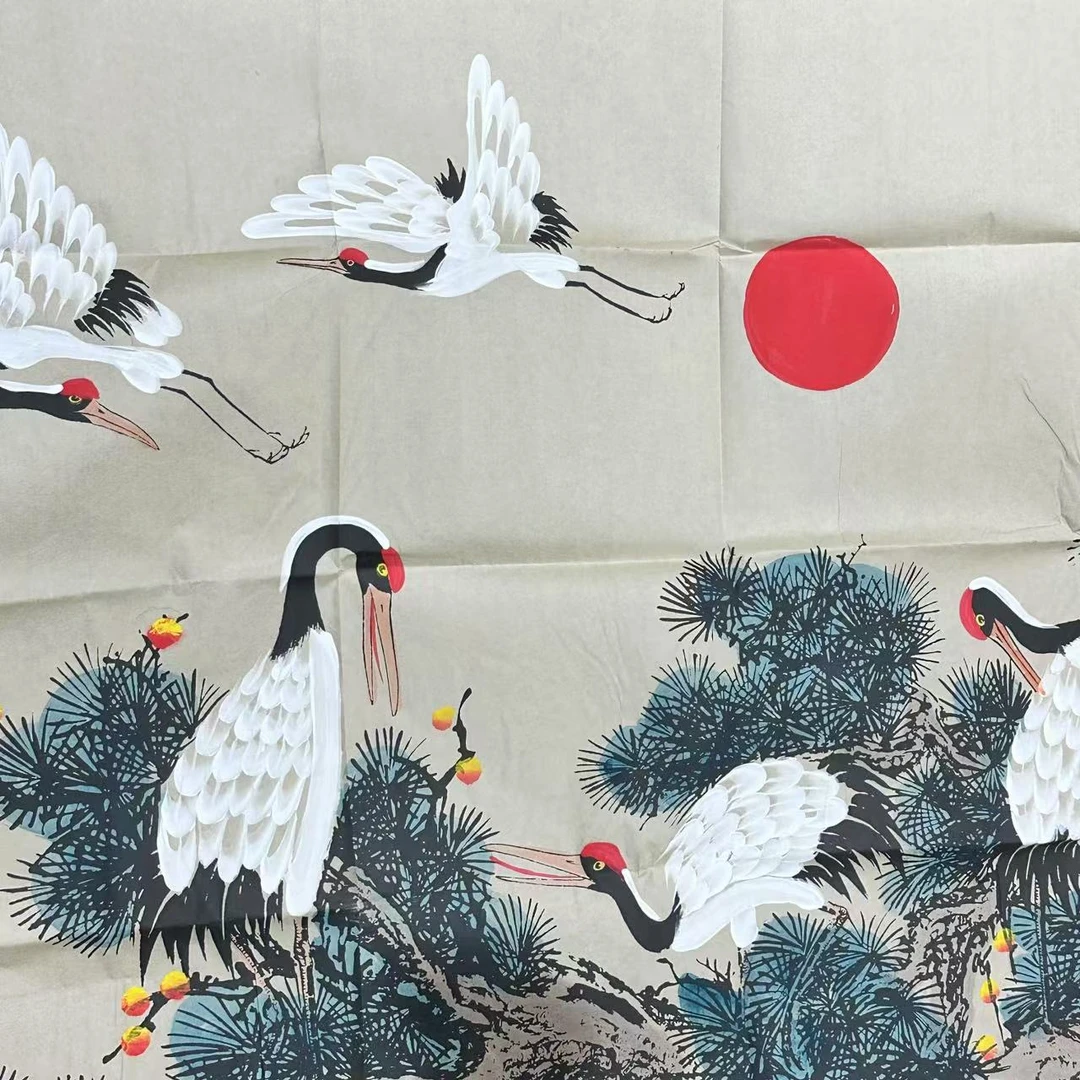 【仲奇】 鹤横版装饰画芯