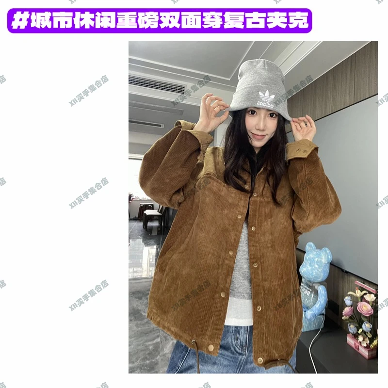 【巴恩风双面穿】928-OUTDOOR城市休闲户外翻领重磅复古夹克外套