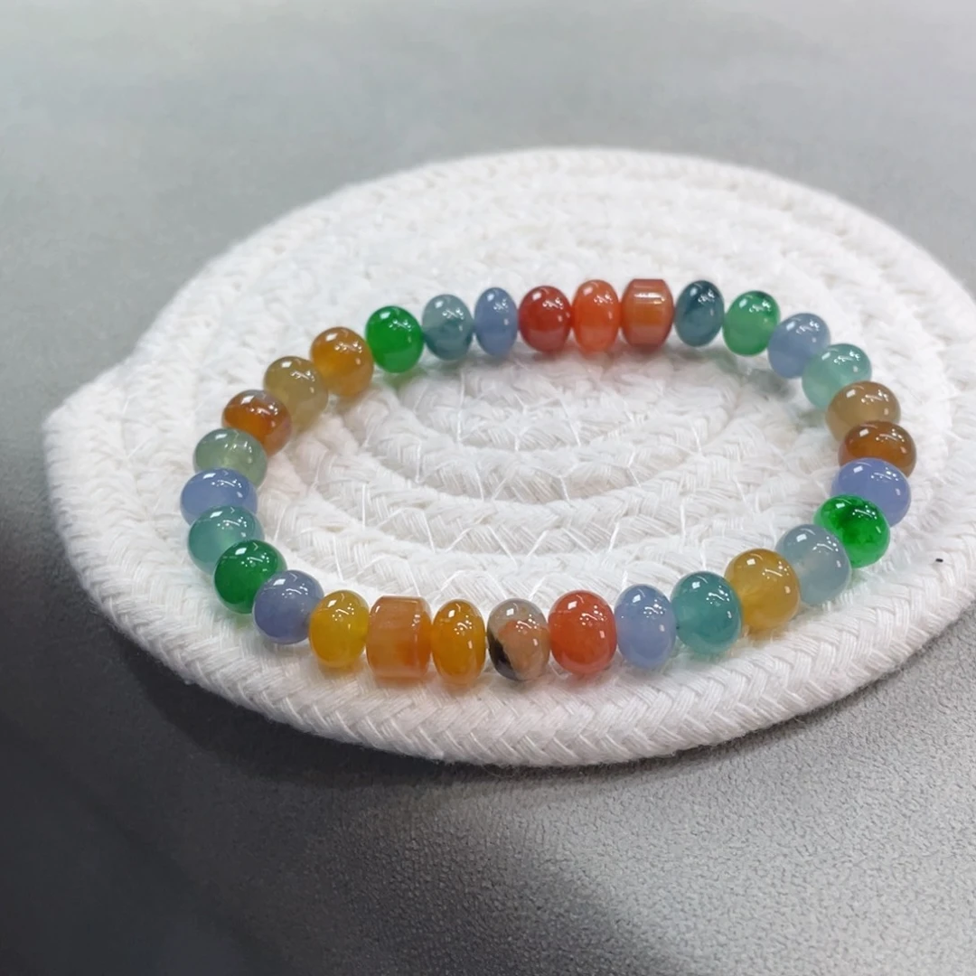 未镶嵌手链翡翠卡8浓彩