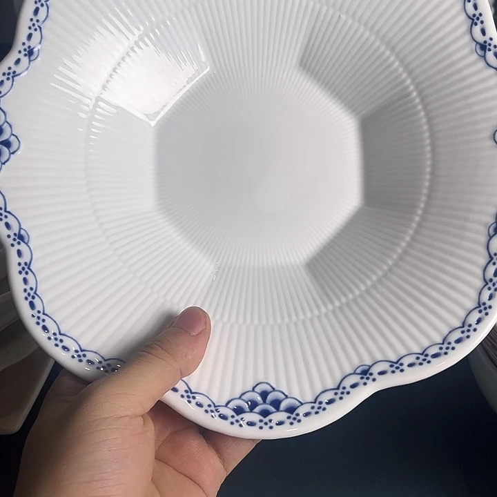 我***我10寸唐草八角盘陶瓷