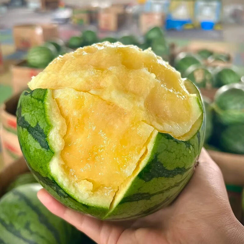 【顺丰明天到】海南特小凤瓜3-4斤 网红手撕西瓜 冰淇淋口感特小凤海南省