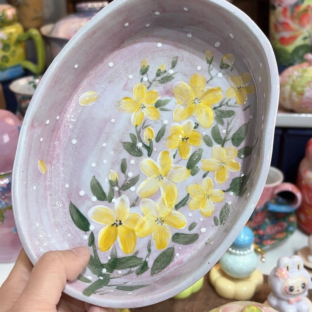 景德镇手绘高温釉下彩陶瓷茶具