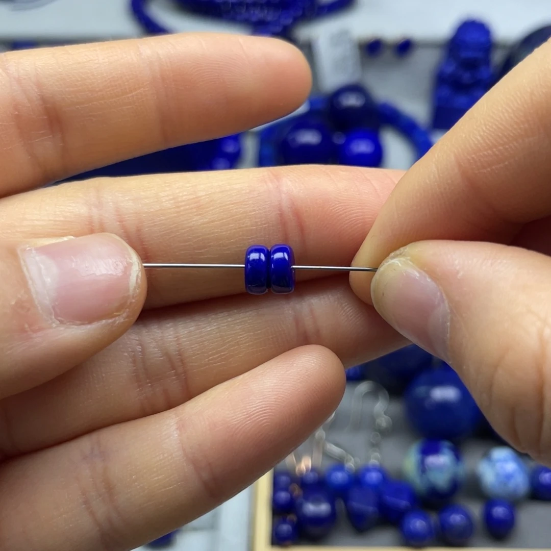 青金石单珠6+未镶嵌思*