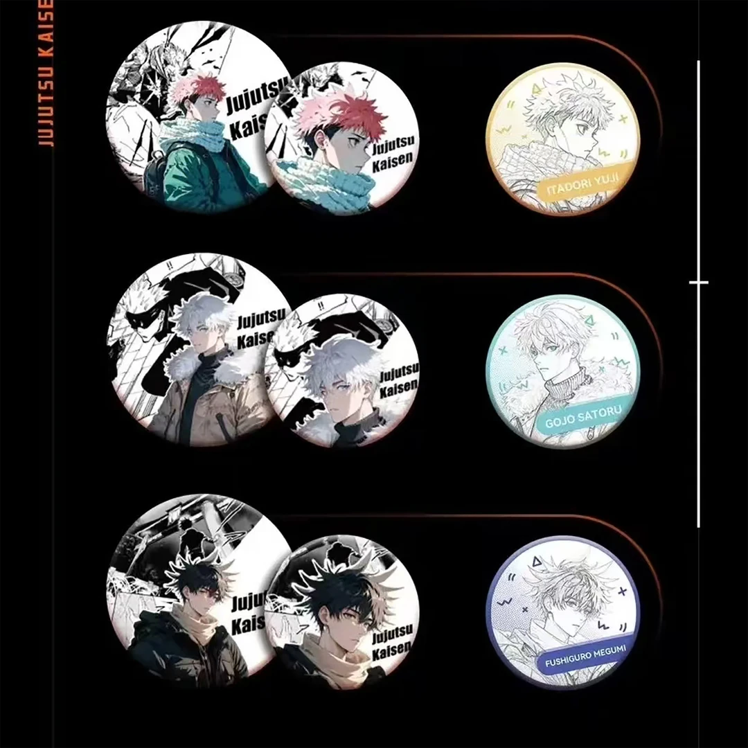 《咒术回战》同人二创细闪吧唧徽章盲盒(代拆)（疯谷）