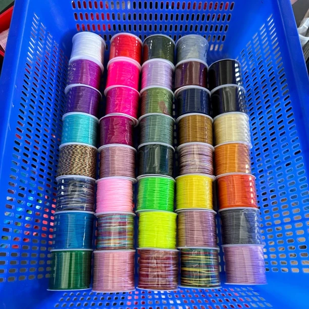 手工编织72号玉线39件DIY材料包编绳彩色蓝金绕线绳艺缝纫金玉